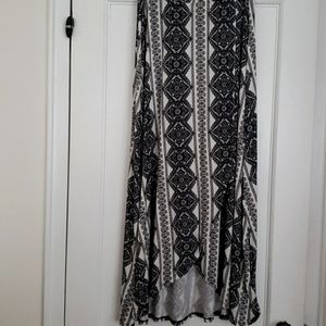 SADIE & SAGE Boho faux wrap front long skirt Made in USA Size L